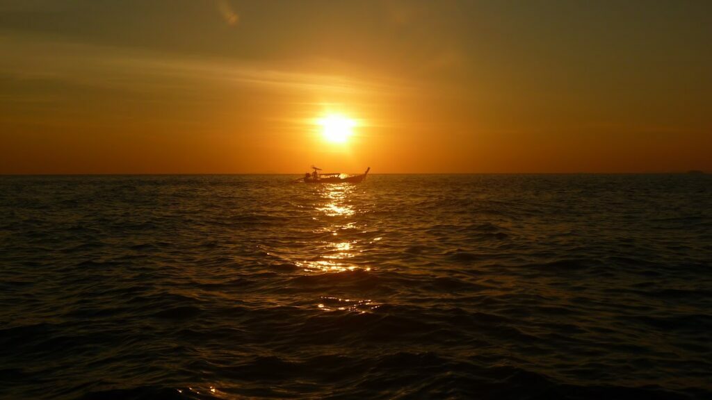 coucher de soleil plage îles Thaïlande