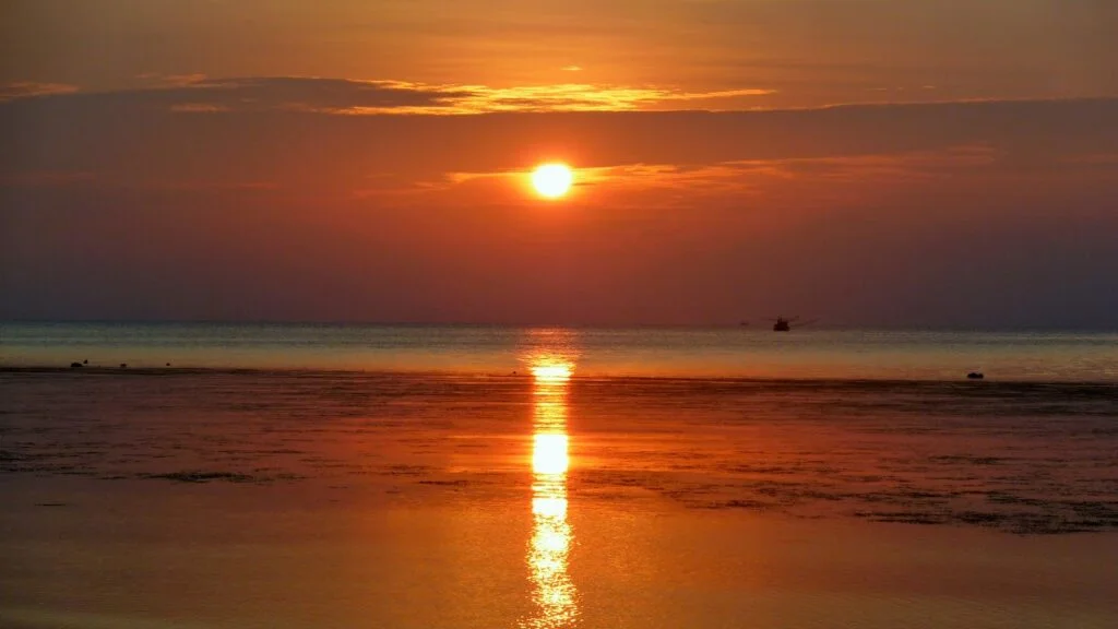 coucher de soleil plage Thaïlande