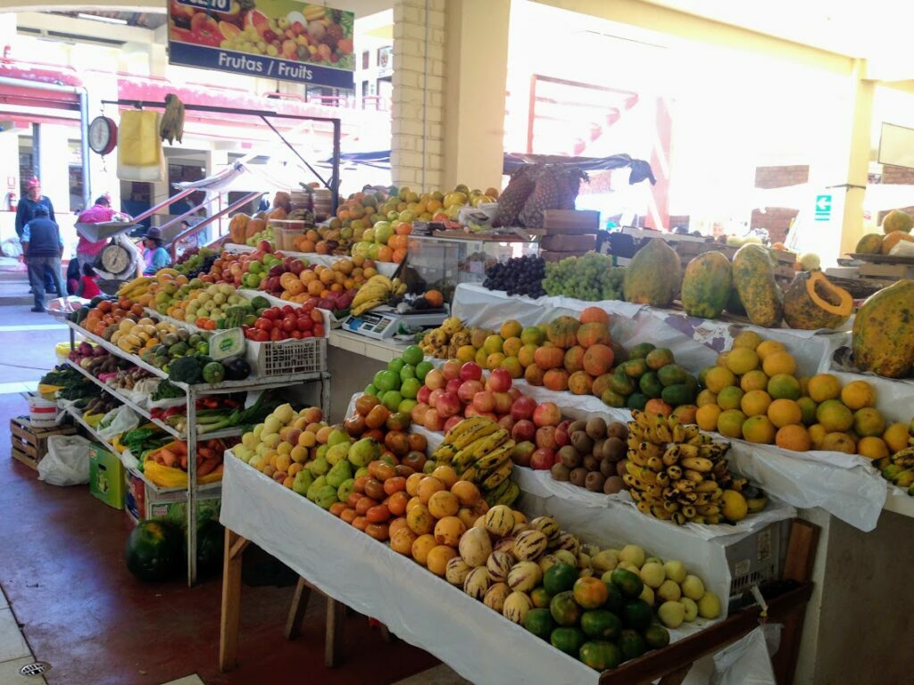 Nourriture Pérou - stand de fruits