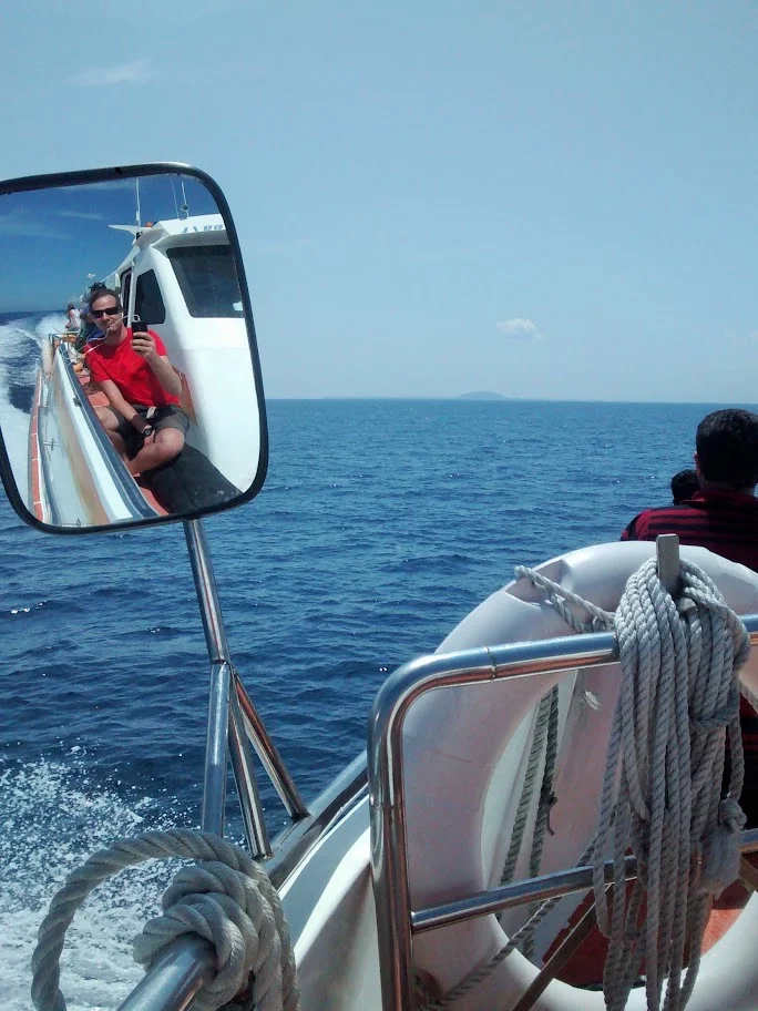 Arriver sur les Gili Islands en bateau