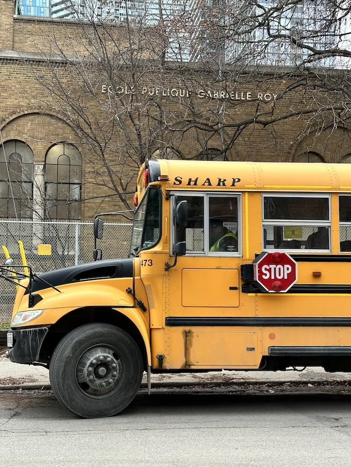 Ecole Gabrielle Roy Toronto School bus